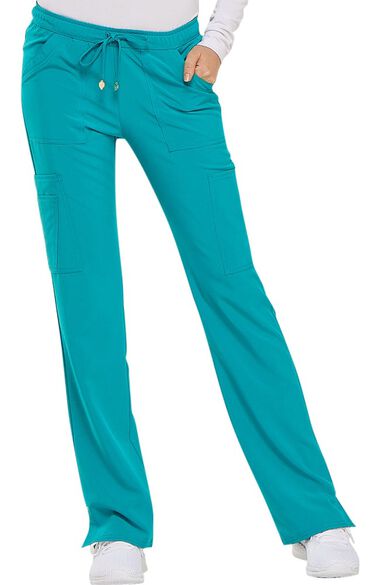 Clearance Love Always by Women's Charmed Low Rise Drawstring Cargo Scrub Pant, , large