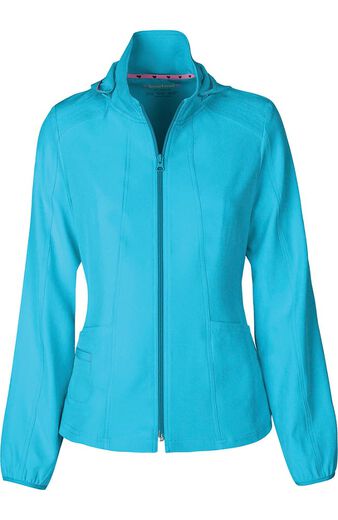 Clearance Women's Hoodie Warm Up Solid Scrub Jacket