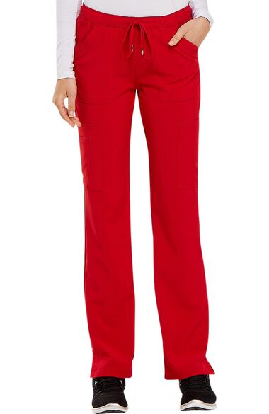 Clearance Women's Charmed Low Rise Drawstring Cargo Scrub Pant, , large